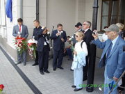 participants in the train station